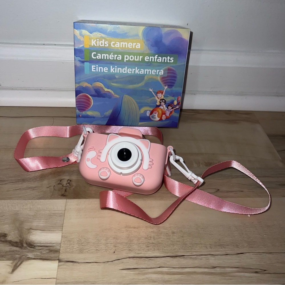 Adorable Pink Kids' Kitty Cat Camera